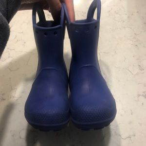 Toddler croc rain boots
